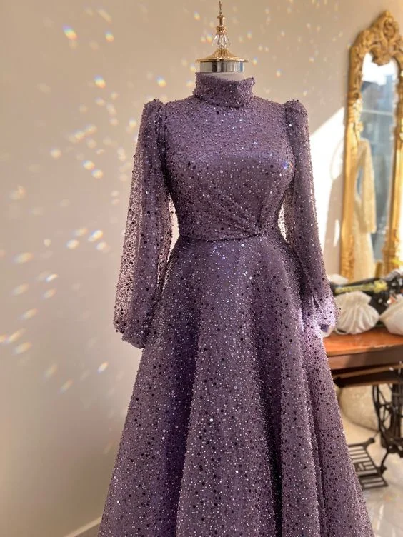 Price Blitz comfy maxi dressLuxurious Glitter A-line Long Sleeves Evening Dress Y5810 Price Blitz comfy maxi dressLuxurious Glitter A-line Long Sleeves Evening Dress Y5810