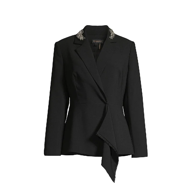 Markdowns insulated winter jacketWomens Rhinestone Office One-Button Blazer