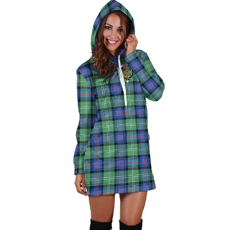 Crazy Savings Sutherland Ancient Tartan Hoodie Dress with Family Crest