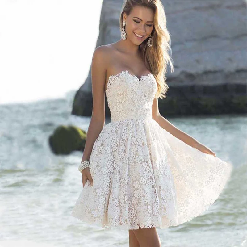Today’s Deal luxury dressWomen's White Floral Wrapped Chest Evening Dress