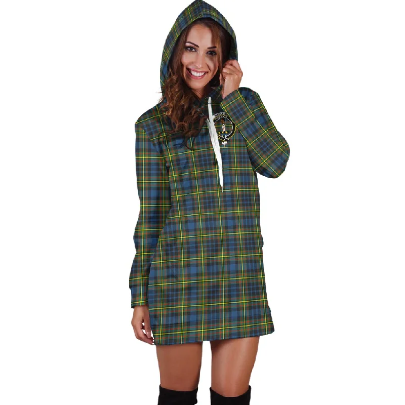Sale Event MacLellan Ancient Tartan Hoodie Dress with Family Crest