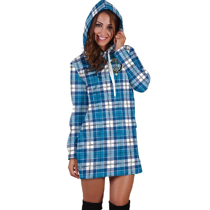 Blowout Deals Roberton Tartan Hoodie Dress with Family Crest