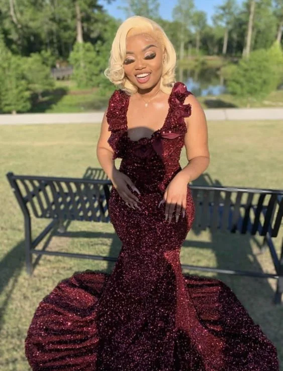 Bargain Bin puff sleeve dressBurgundy Sequins Mermaid Long Prom Dress,Burgundy Evening Dress Y6507 Bargain Bin puff sleeve dressBurgundy Sequins Mermaid Long Prom Dress,Burgundy Evening Dress Y6507