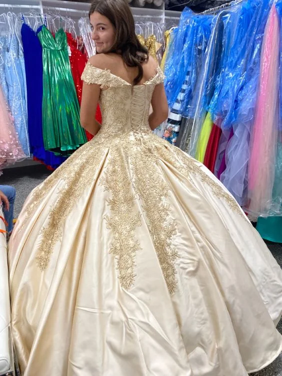 Unbeatable Prices wrap-around dressStunning Off The Shoulder Ball Gown,Sweet 16 Dress Y6978