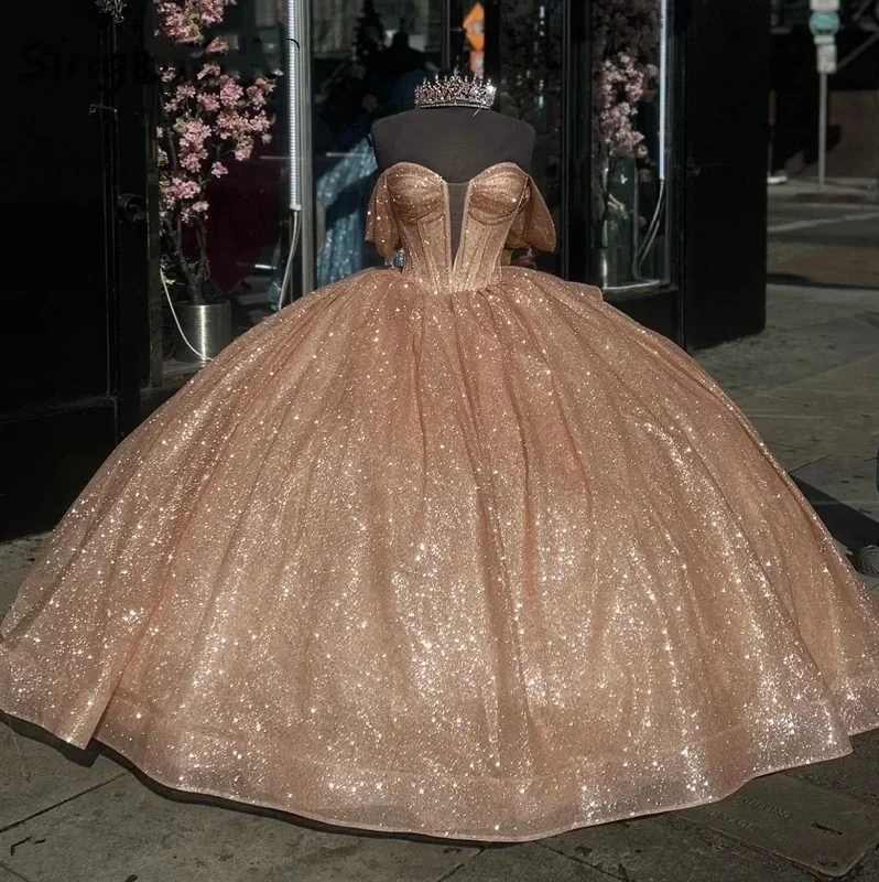 Exclusive Savings comfy maxi dressGlitter Rose Gold Princess Quinceanera Dress Bow Off Shoulder Crystals Beads Shiny Cinderella Sweet 16 Dress Vestidos De 15 Años Exclusive Savings comfy maxi dressGlitter Rose Gold Princess Quinceanera Dress Bow Off Shoulder Crystals Beads Shiny Cinderella Sweet 16 Dress Vestidos De 15 Años