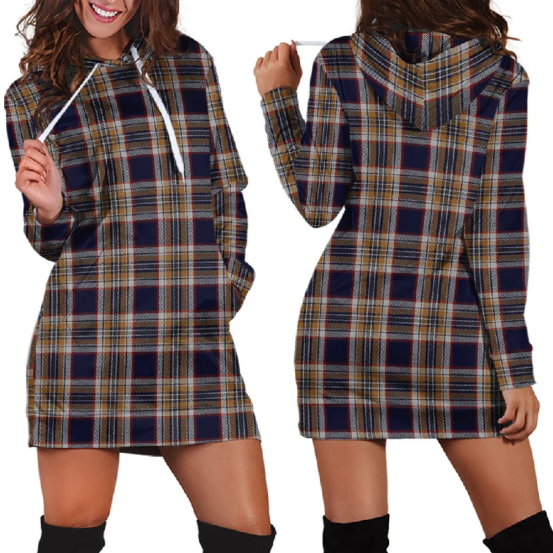 Final Clearance Stewart Navy Tartan Hoodie Dress