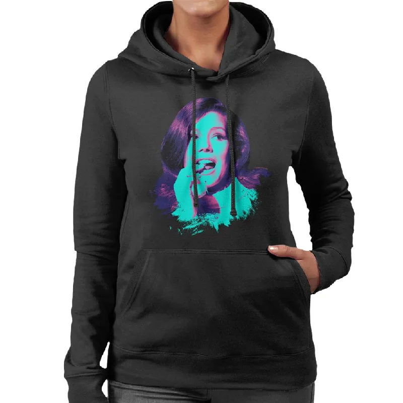 Last Chance modern hoodieTV Times Diana Rigg Pop Art Stylised Women's Hooded Sweatshirt