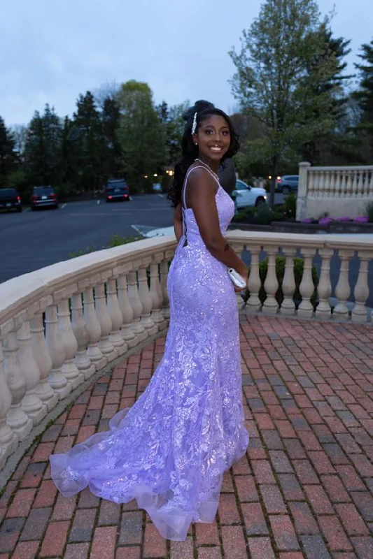 YEAR-End Clearance off-the-shoulder dressElegant Lilac Lace Mermaid Evening Dress,Lilac Evening Gown Y6478 YEAR-End Clearance off-the-shoulder dressElegant Lilac Lace Mermaid Evening Dress,Lilac Evening Gown Y6478
