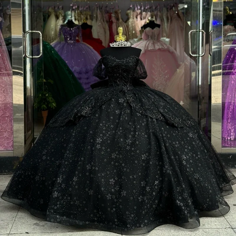 Savings Spectacular ashionable dressLuxury Black Shiny Quinceanera Dressess 2024 Off The Shoulder Ball Gowns Beads Bow Tull Sweet 16 Dress Vestidos De 15 Años Savings Spectacular ashionable dressLuxury Black Shiny Quinceanera Dressess 2024 Off The Shoulder Ball Gowns Beads Bow Tull Sweet 16 Dress Vestidos De 15 Años