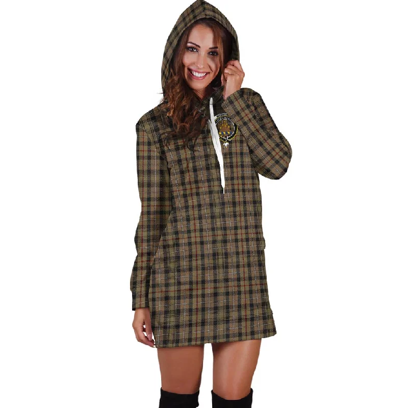 Special Promotion MacKenzie Hunting Tartan Hoodie Dress with Family Crest