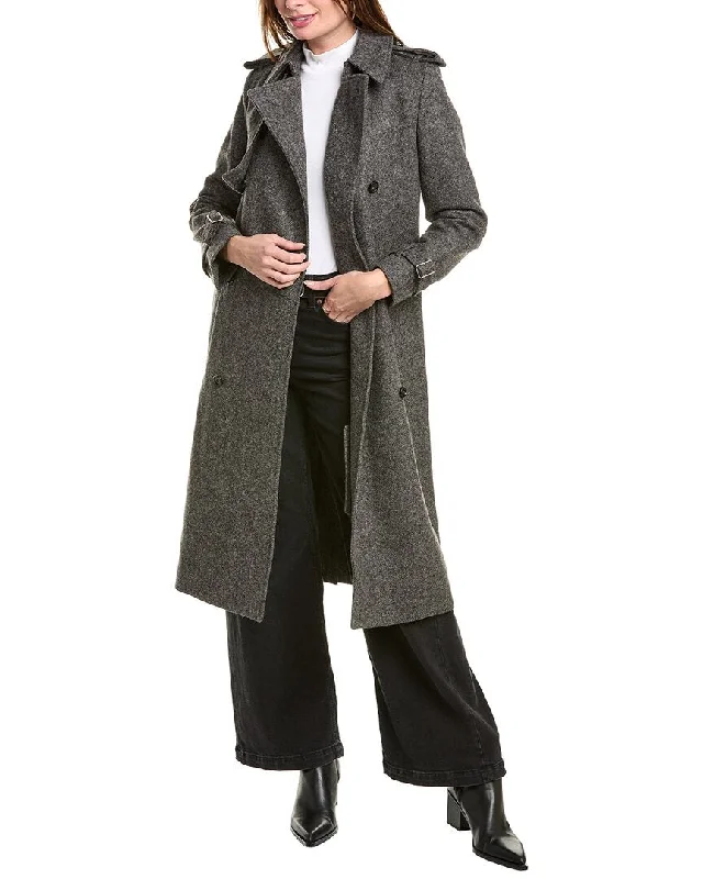 utility coatBurberry Long Wool Trench Coat