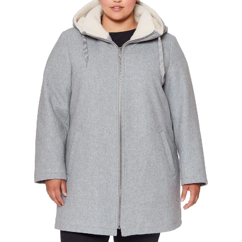 cozy coatPlus Womens Wool Hooded Walker Coat