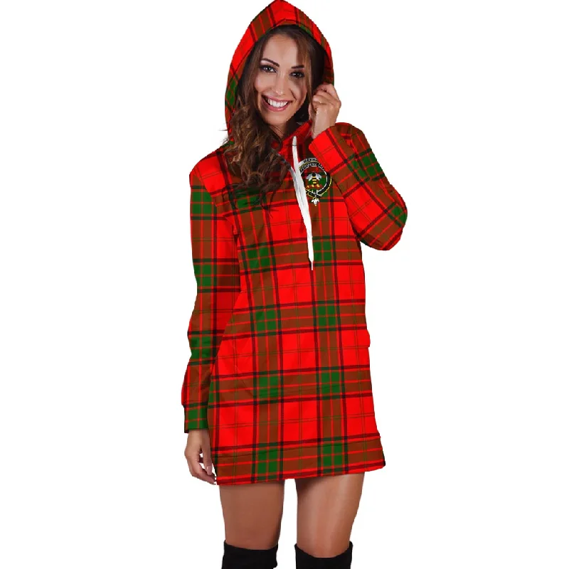 Instant Discount Maxtone Tartan Hoodie Dress with Family Crest