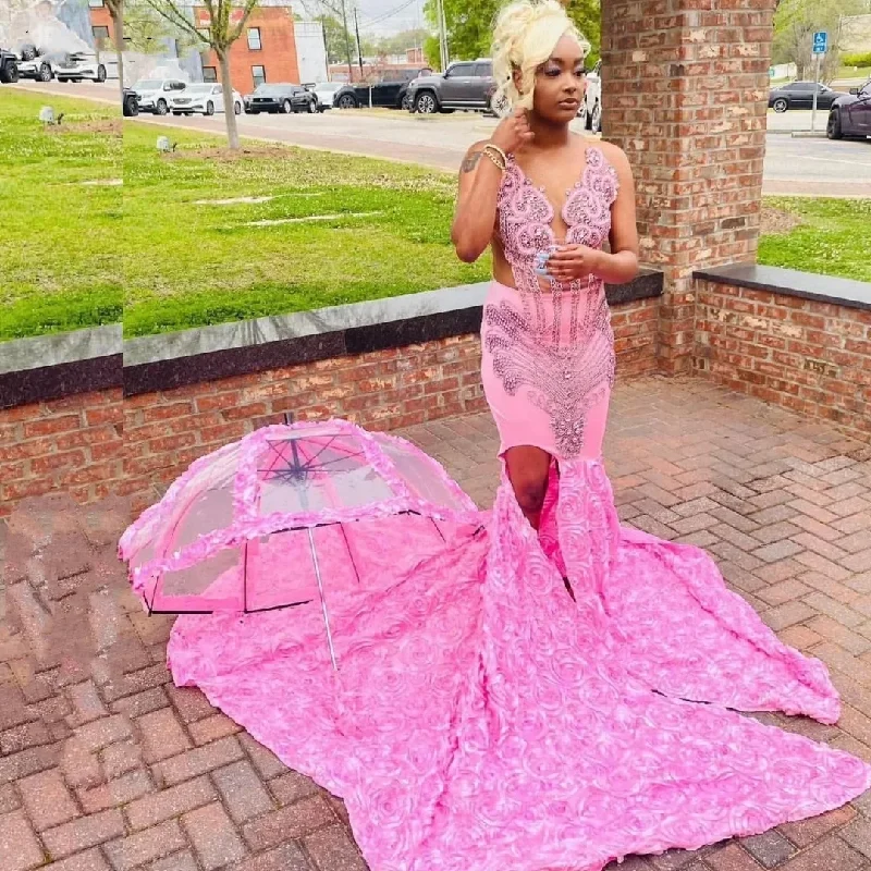 Price Rollback bodycon dressPink Flowers Mermaid Prom Dress For Black Girls Crystals Rhinestone Beaded Formal Party Gown Price Rollback bodycon dressPink Flowers Mermaid Prom Dress For Black Girls Crystals Rhinestone Beaded Formal Party Gown