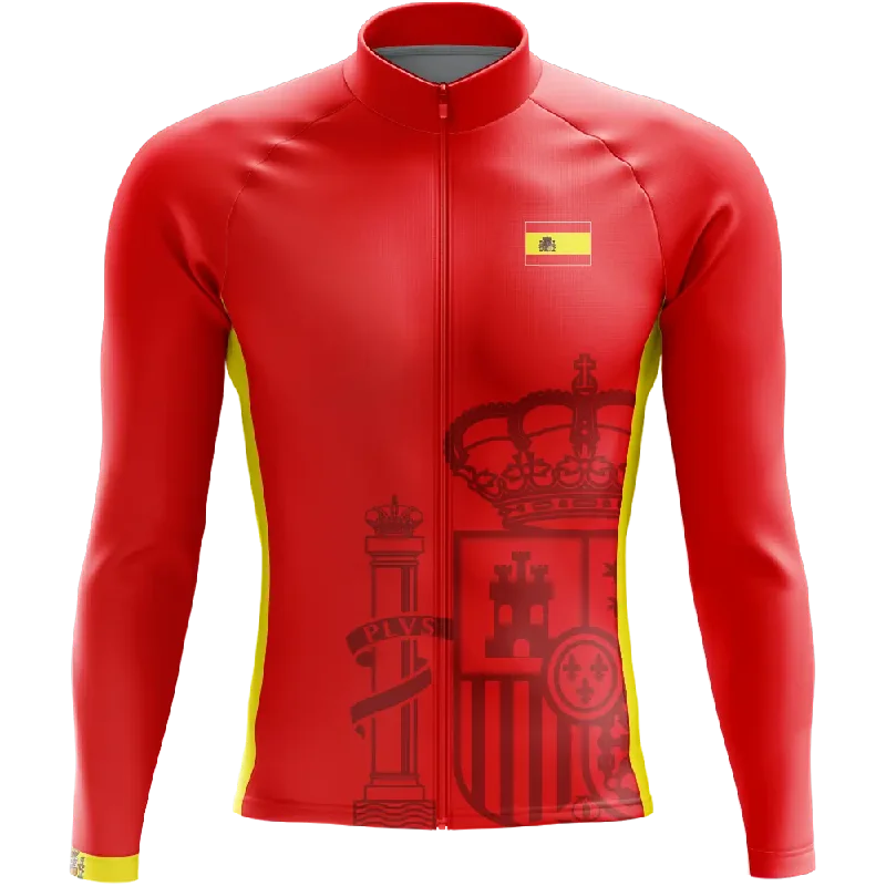 Bargain Prices fitted workout hoodieSpain Elite Long Sleeve Cycling Jersey