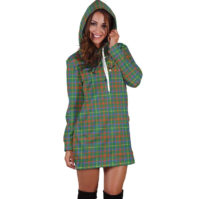 Reduced Prices MacIntosh Hunting Ancient Tartan Hoodie Dress with Family Crest