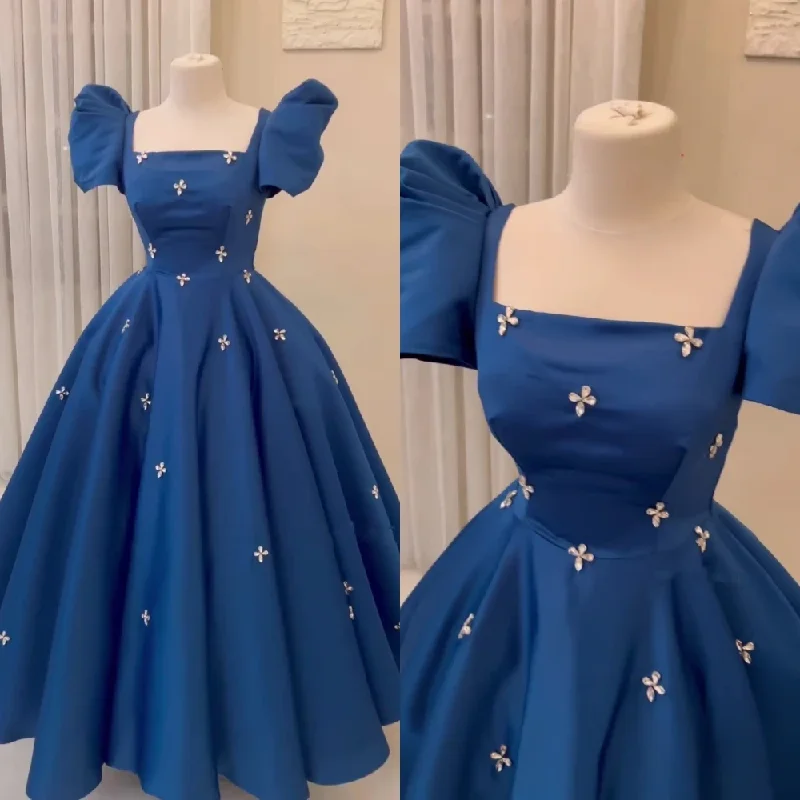 Price Break mini dressProm Retro Square Ball Gown Floor Length Dresses Rhinestone Applique Satin Formal Occasion vestidos para mujer gala party Price Break mini dressProm Retro Square Ball Gown Floor Length Dresses Rhinestone Applique Satin Formal Occasion vestidos para mujer gala party
