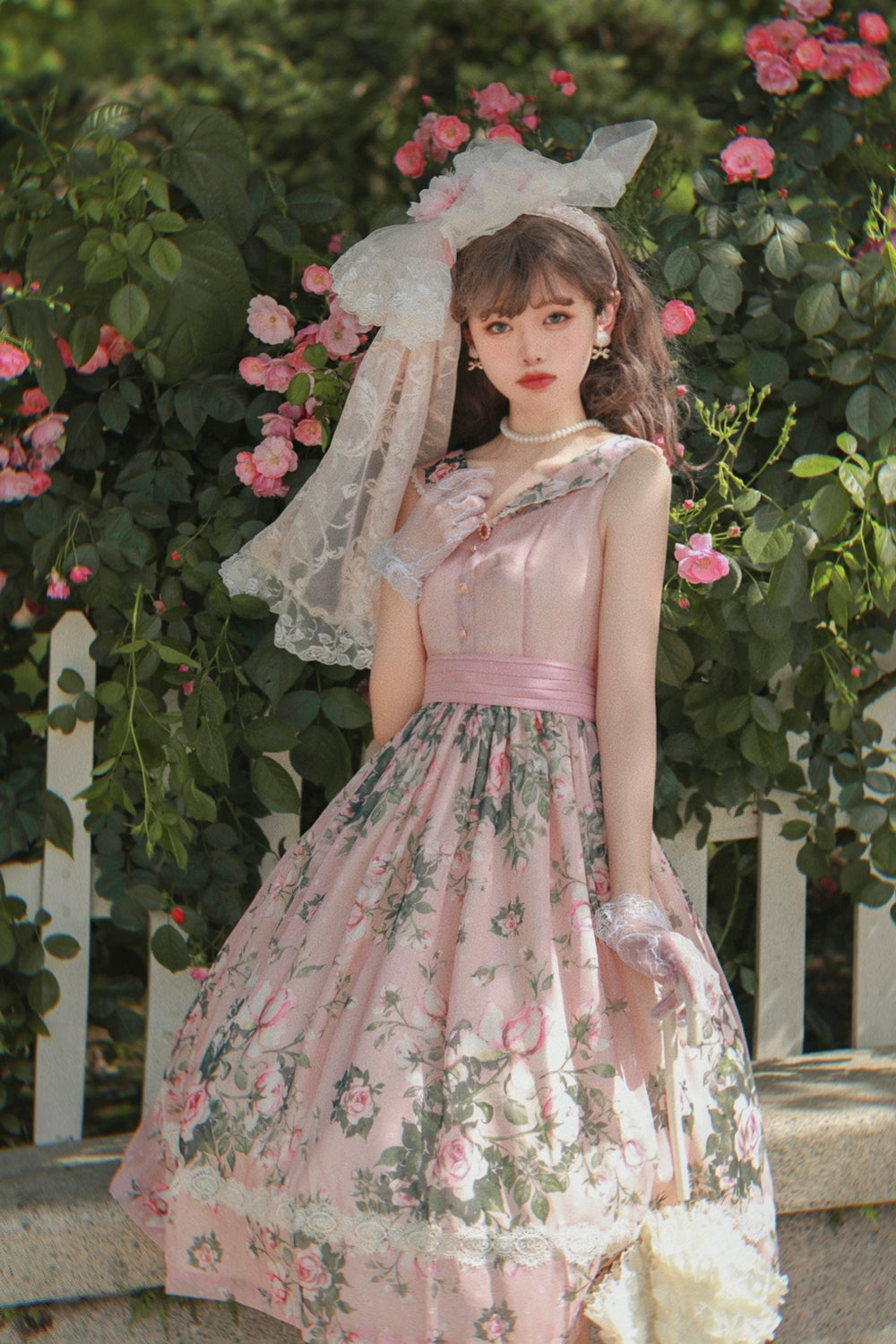 vintage dressMiss Point~French Rose~Elegant Lolita JSK Dress