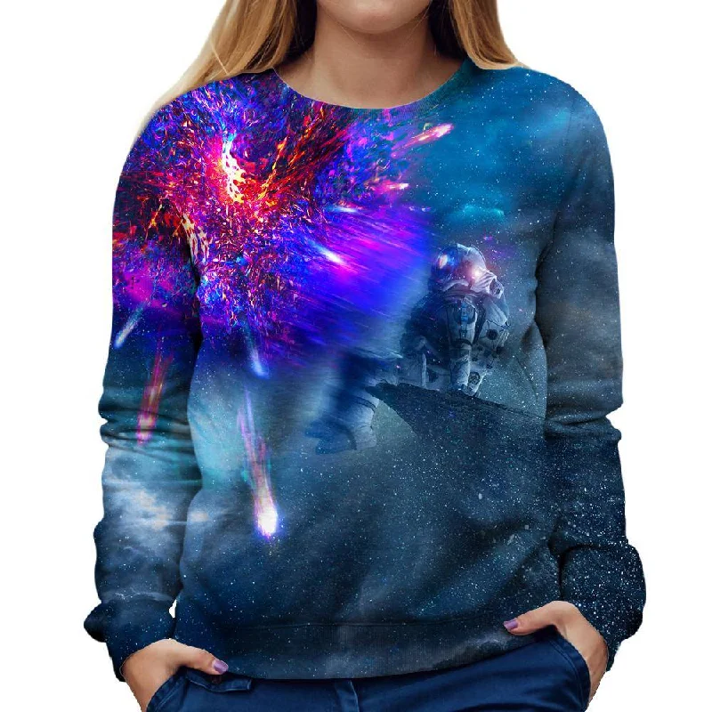 performance gym sweatshirtAstronaut Galaxy Womens Sweatshirt