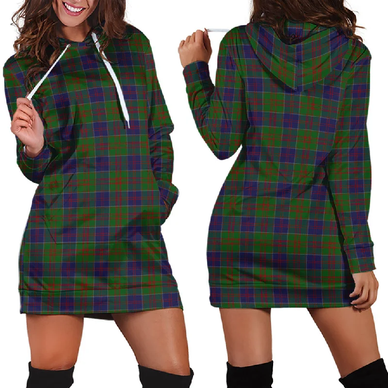 Midnight Madness Stewart of Appin Hunting Tartan Hoodie Dress
