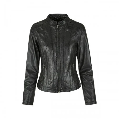 stylish coatEastern Counties Leather Womens/Ladies Standing Collar Jacket