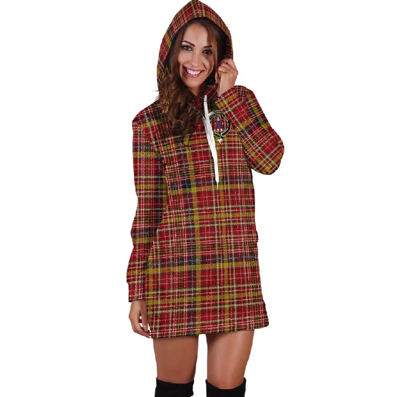 Price Smash Ogilvie (Ogilvy) of Strathallan Tartan Hoodie Dress with Family Crest