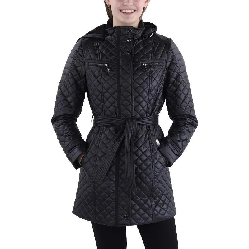 Limited Time Discount stylish blazer coatWomens Faux Fur Hooded Puffer Jacket