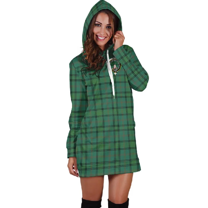 Extra Savings Ross Hunting Ancient Tartan Hoodie Dress with Family Crest