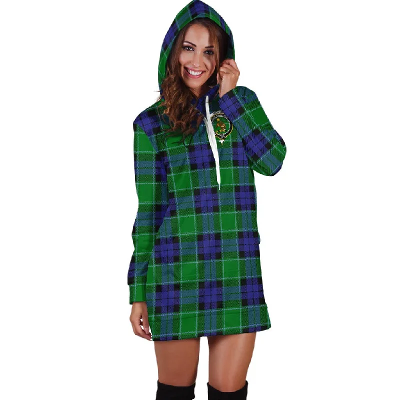 Buy Now Monteith Tartan Hoodie Dress with Family Crest