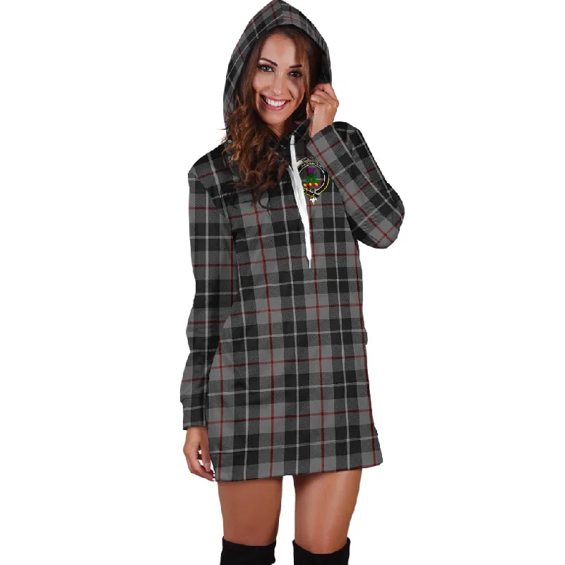 Bargain Prices Thompson Grey Tartan Hoodie Dress with Family Crest
