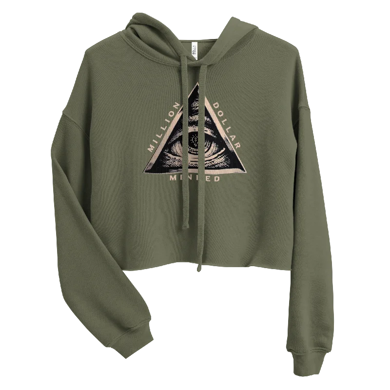 Limited Time cozy hooded jacketMDM Pyramid Crop Hoodie