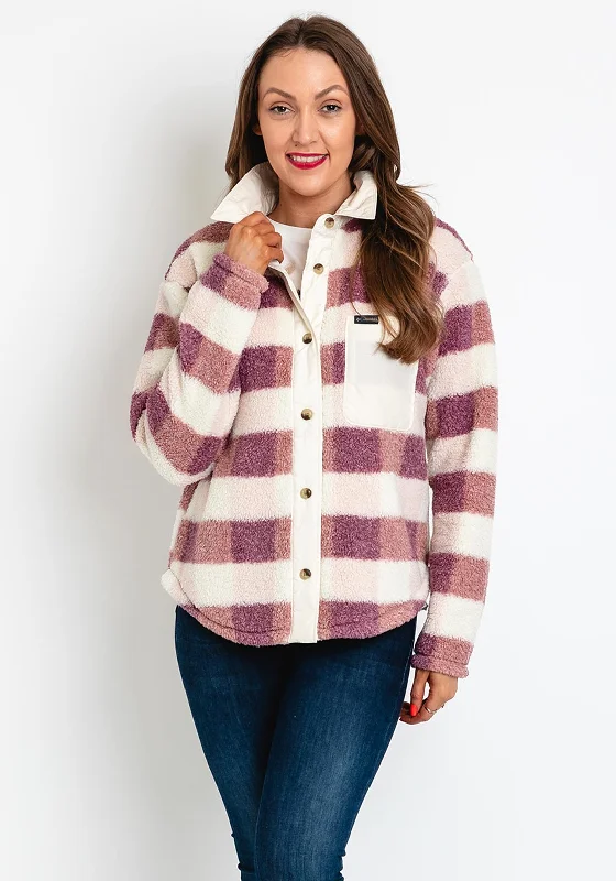 Now or Never modern hoodieColumbia Womens West Bend™ Check Shacket, Purple Multi
