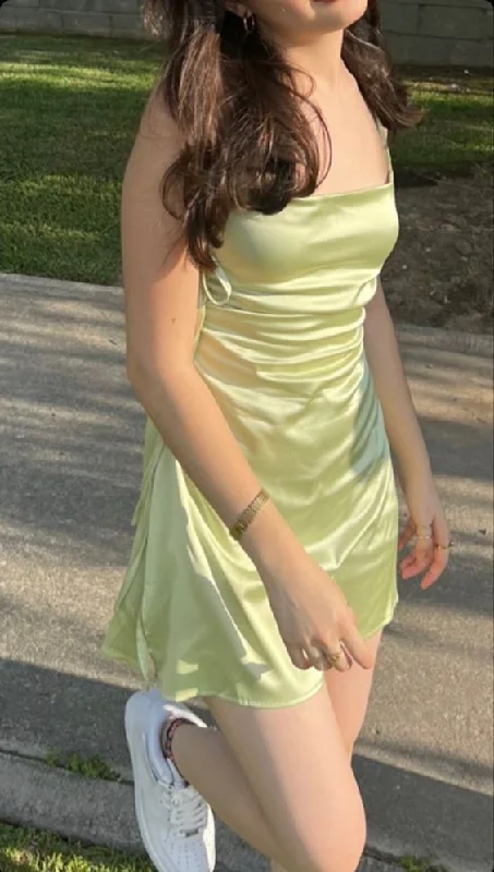 Lowest Price satin midi dressCute A-line Sleeveless Homecoming Dress,Spring Party Dress Y6916 Lowest Price satin midi dressCute A-line Sleeveless Homecoming Dress,Spring Party Dress Y6916
