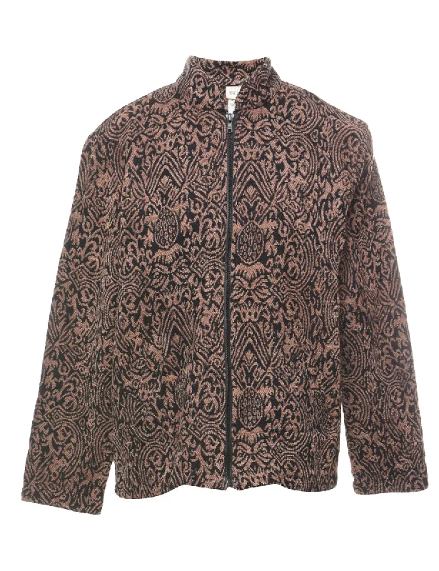 Special Offer faux fur coatWhite Stag Patterned Tapestry Jacket - M