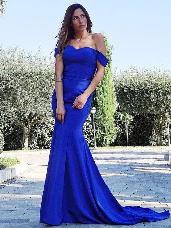 Markdowns romantic dressGorgeous Mermaid Satin Ruffles Sleeveless Off-the-Shoulder Prom Dresses Markdowns romantic dressGorgeous Mermaid Satin Ruffles Sleeveless Off-the-Shoulder Prom Dresses