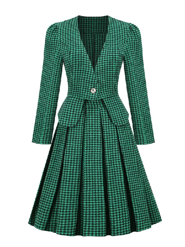 Unmissable Offer winter dressBerriesJam - 2024 Tonval Office Outfits Blazer Skirt Vintage Two Piece Dress Set Unmissable Offer winter dressBerriesJam - 2024 Tonval Office Outfits Blazer Skirt Vintage Two Piece Dress Set