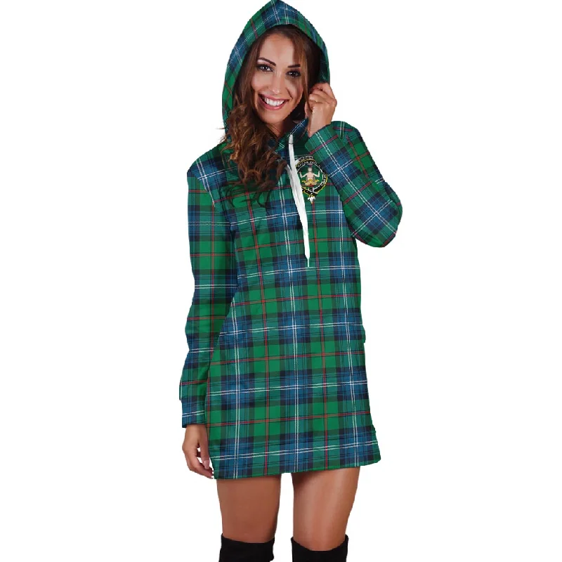 Instant Discount Urquhart Ancient Tartan Hoodie Dress with Family Crest