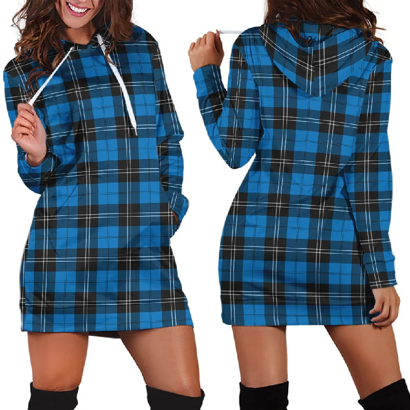 Sale Event Ramsay Blue Ancient Tartan Hoodie Dress