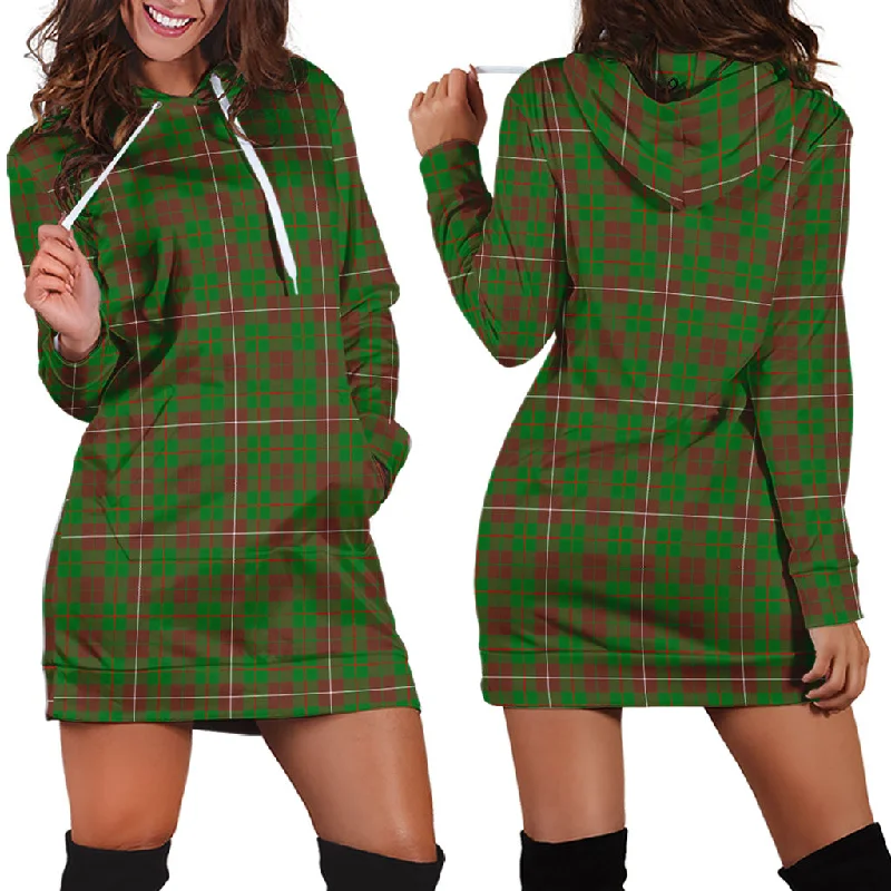 Markdown Madness MacKinnon Hunting Modern Tartan Hoodie Dress