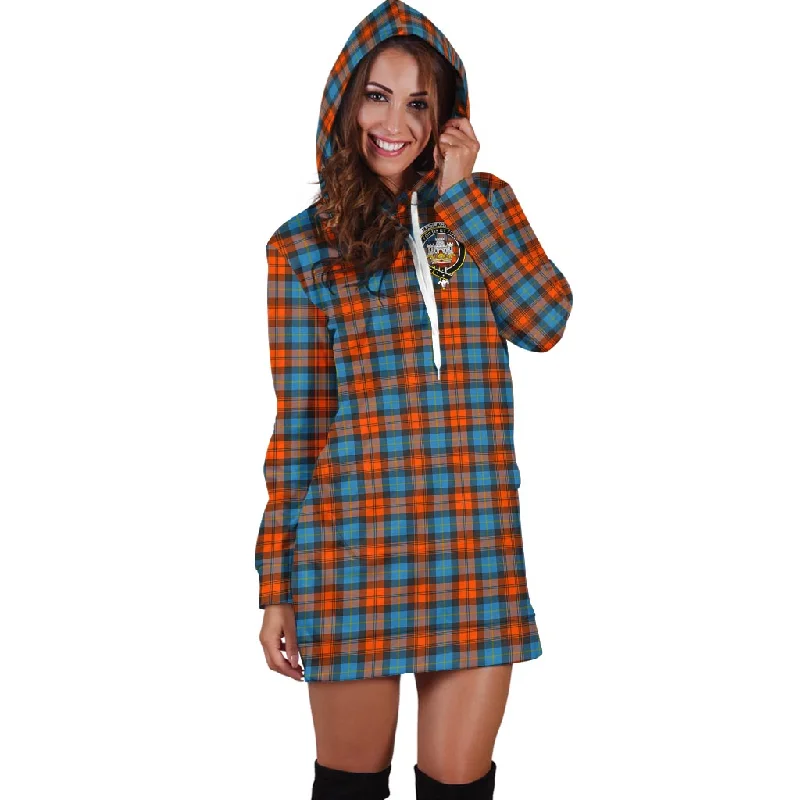 Price Break MacLachlan Ancient Tartan Hoodie Dress with Family Crest