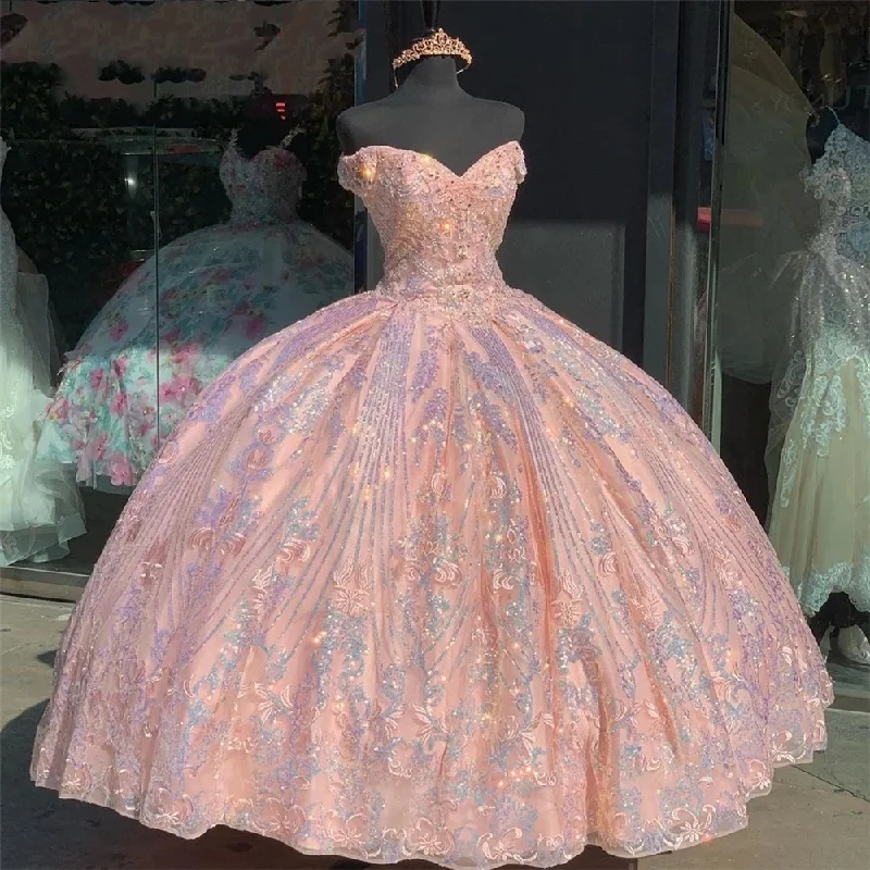 Price Reduction luxury dressReal Picture Glittering Pink Quinceanera Dresses Vestido De 15 Anos Formal Birthday Party Prom Ball Gown Corset Price Reduction luxury dressReal Picture Glittering Pink Quinceanera Dresses Vestido De 15 Anos Formal Birthday Party Prom Ball Gown Corset