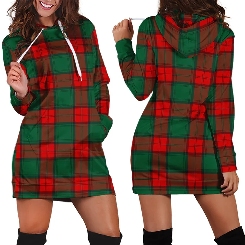 Act Fast Stewart Atholl Modern Tartan Hoodie Dress