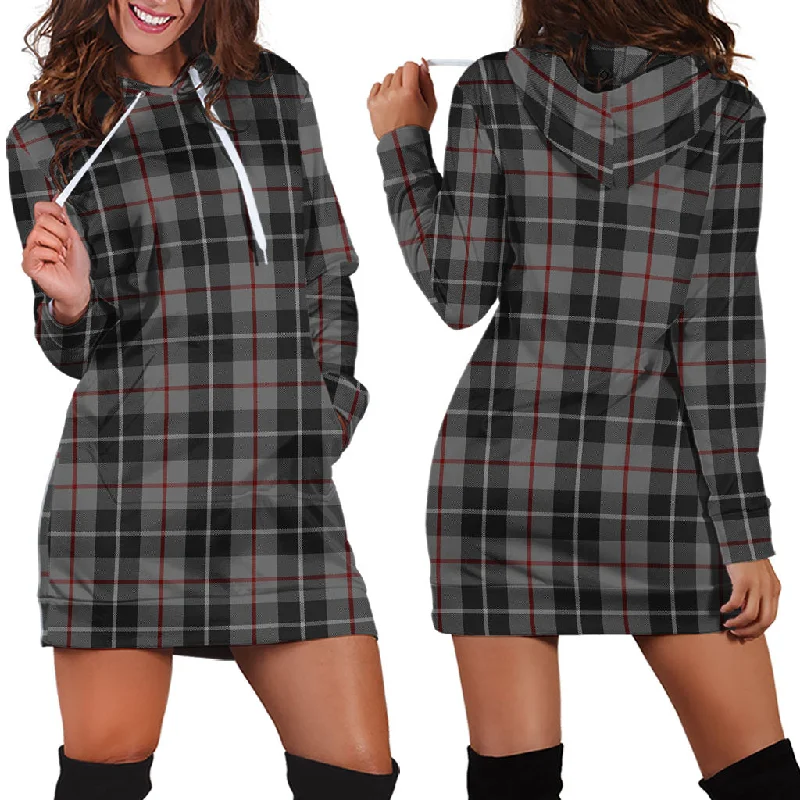 Amazing Deals Thompson Grey Tartan Hoodie Dress