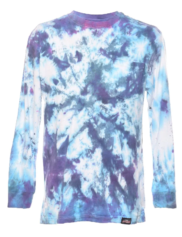 casual coatDickies Tie Dye Blue & White T-shirt - M