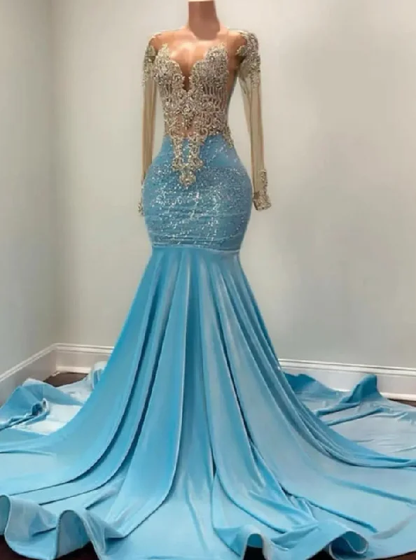 Limited Time Offer bohemian dressLight Blue Velvet Long Prom Dresses 2024 Luxury Black Girls Diamonds Bead Rhinestones Long Sleeves Evening Party Birthday Gowns Limited Time Offer bohemian dressLight Blue Velvet Long Prom Dresses 2024 Luxury Black Girls Diamonds Bead Rhinestones Long Sleeves Evening Party Birthday Gowns