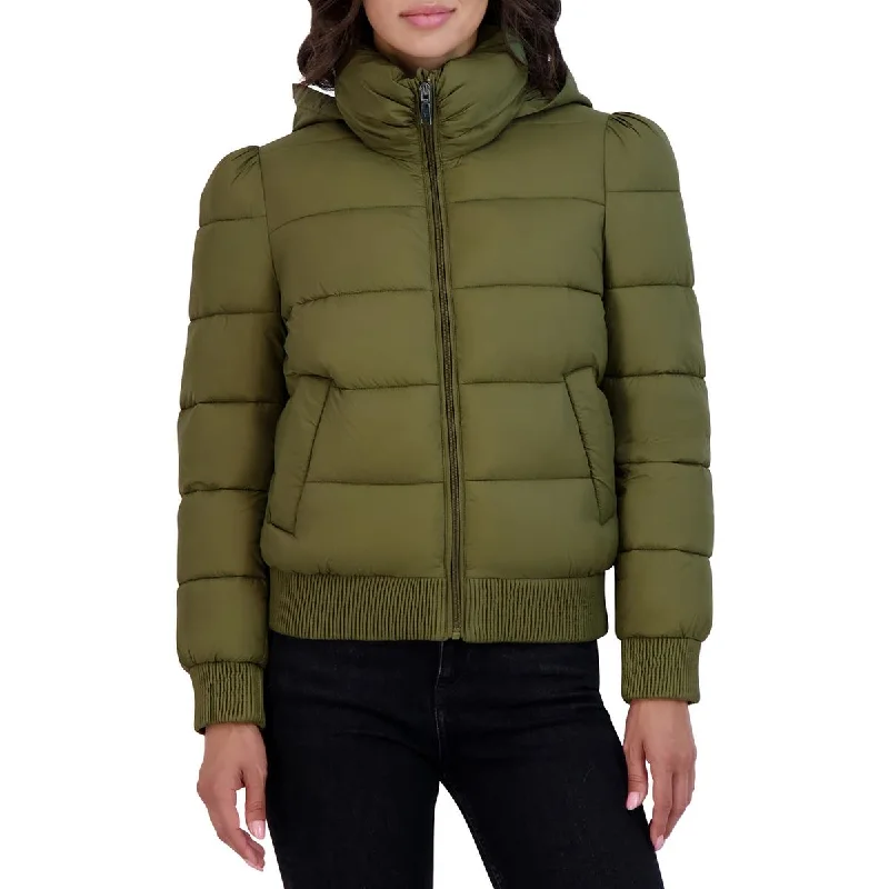 wool coatWomens Cold Weather Hooded Puffer Jacket