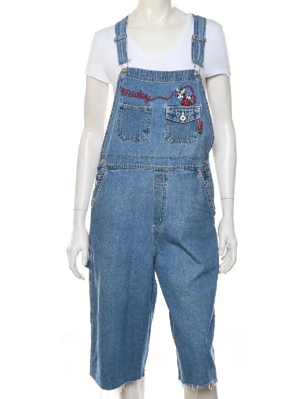 Exclusive Access stylish lightweight coatMickey Frayed Hem Cropped Dungarees - W36 L14