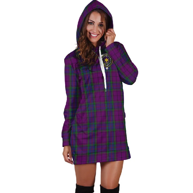 Time-Limited Offer Wardlaw Tartan Hoodie Dress with Family Crest