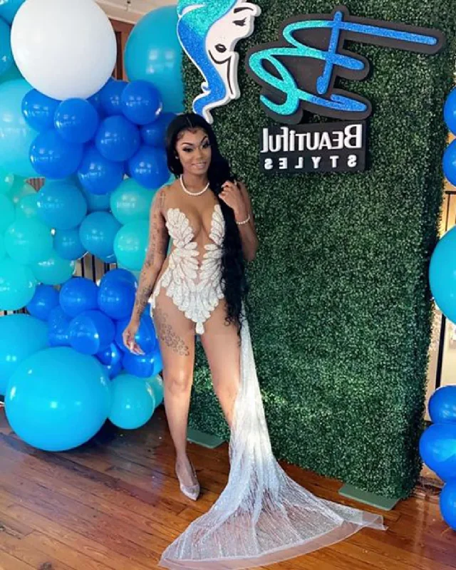 Act Now winter dressSparkly Luxury Prom Dresses 2024 See Through Silver Glitter Beaded African Black Girl Short Prom Birthday Prom Party Gowns Act Now winter dressSparkly Luxury Prom Dresses 2024 See Through Silver Glitter Beaded African Black Girl Short Prom Birthday Prom Party Gowns