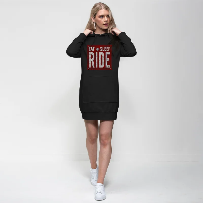 Price Break Eat Sleep Snowboard Premium Adult Hoodie Dress